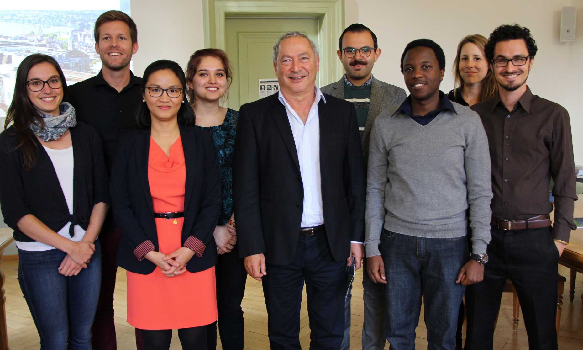 Mr. Samih Sawiris and some of the E4D fellows met at ETH Zurich, 30 October 2017