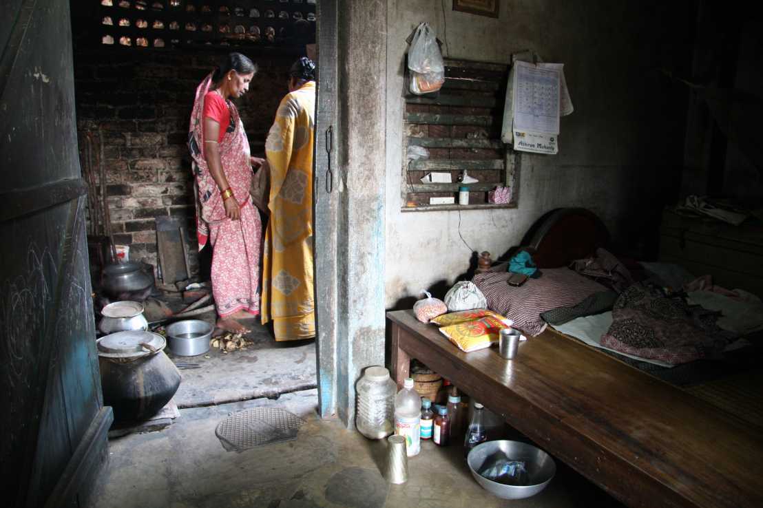 Enlarged view: Inside Manibaba Colony housing