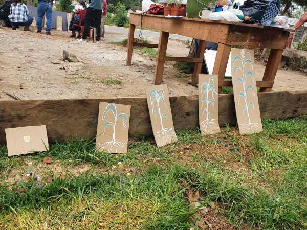 Hands-on design workshop with a farmer collective. Defining the field trial for maize.