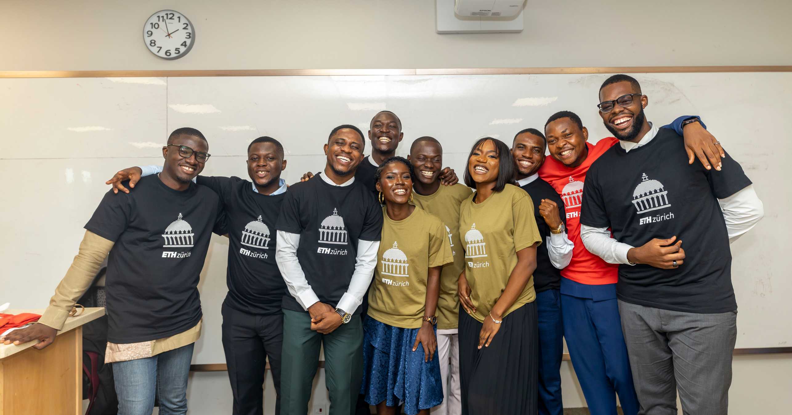 Students wearing ETH Zurich shirts